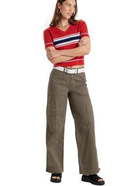Unionbay Wide Leg Cargo Pants | Stretch Ripstop Utility Pants | Size 5 | M